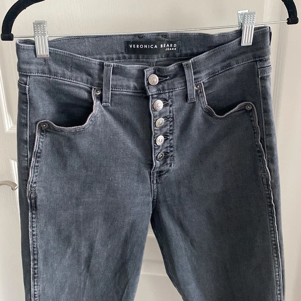 Veronica Beard Debbie Skinny High Rise Jeans with Piping Size 28 - Picture 4 of 10